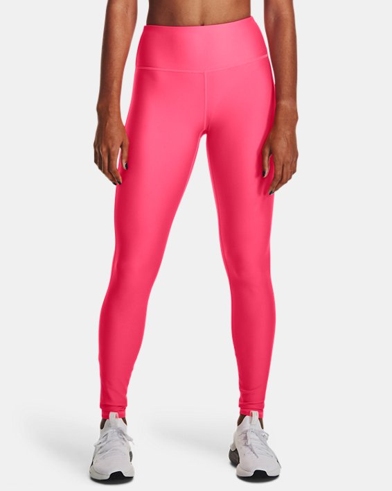 Women's HeatGear® Full-Length Leggings, Pink, pdpMainDesktop image number 2